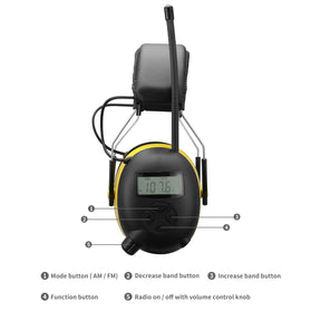 Yellow Radio Noise Canceling Earmuffs