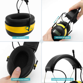 Yellow Radio Noise Canceling Earmuffs